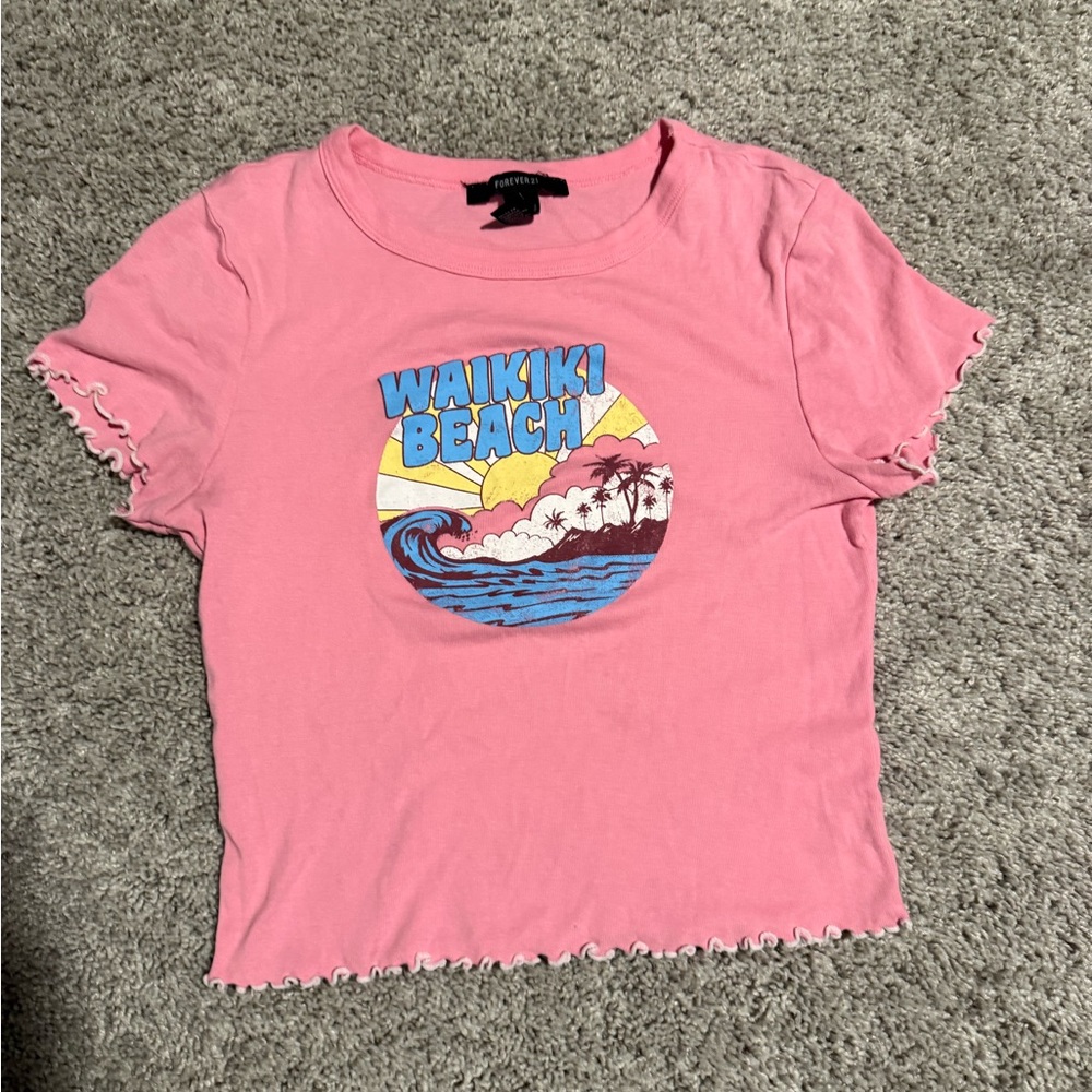 Forever 21 Pink Graphic Tee